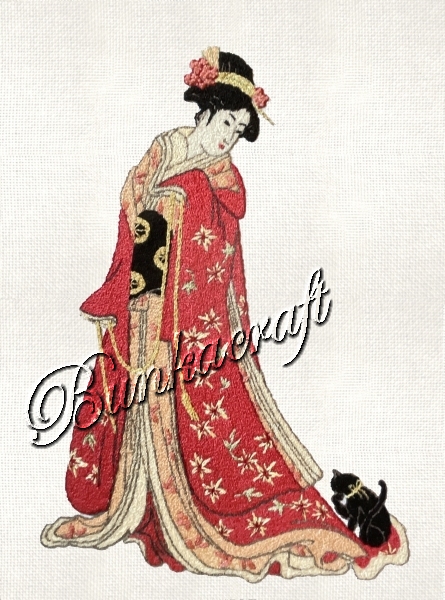 BC-333 Geisha with Cat
