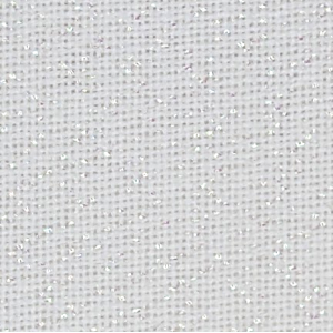 Zweigart Single Piece - Cut Fabric White Opal Sparkle