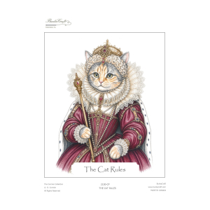 PF-2100 The Cat Rules Full Colour Printed Fabric