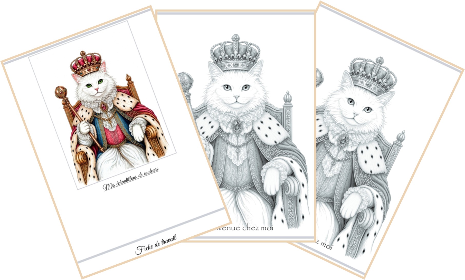 CB-503F The Cat Rules - 8.5 x 11in Colouring Book with French Titles - Image 3