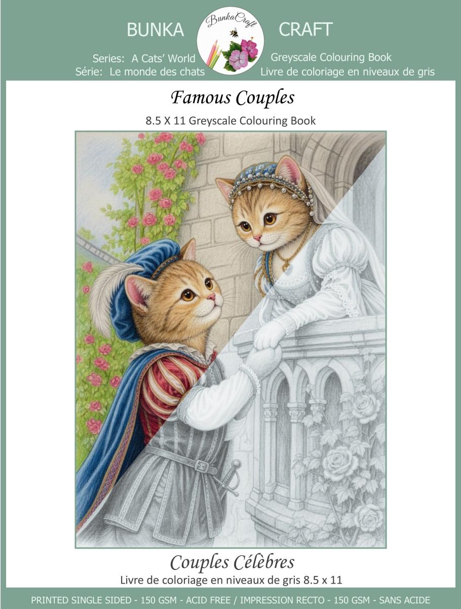 CB-501 Power Couples - 8.5 x 11in Colouring Book